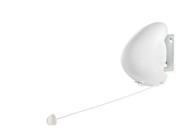 Leifheit Rollfix 80 Wall-Mounted Single Long Line 8M Washing Line W/ Hooks 83106