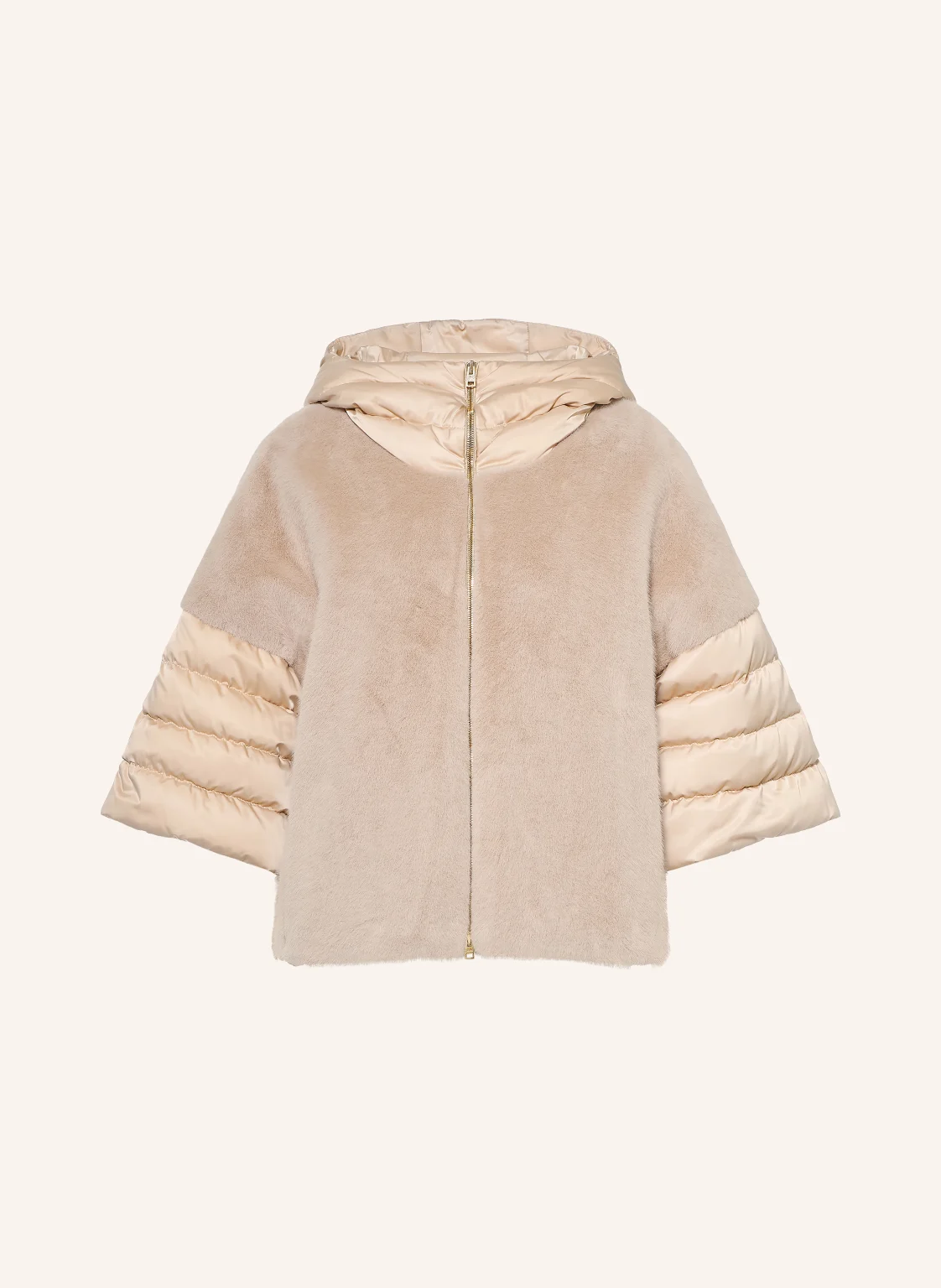 HERNO Daunenjacke aus Kunstfell mit 3/4-Arm