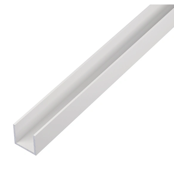 Ba-Profil, LxBxH: 2600 x 15 x 15 x 1,5 mm, weiß