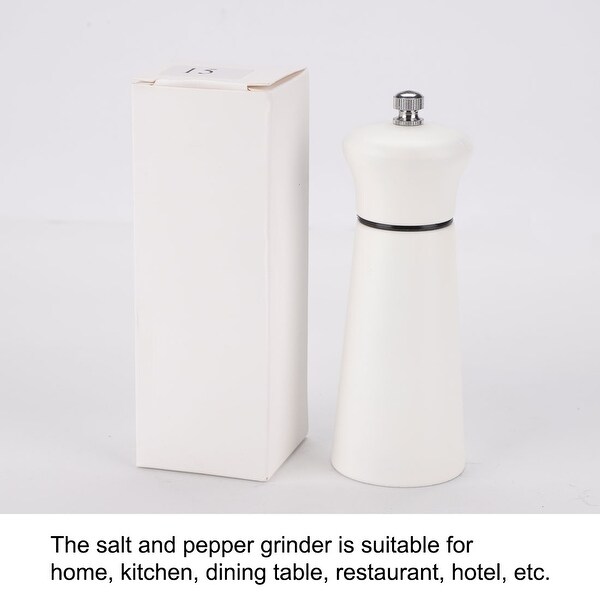 5.5" Wooden Salt Pepper Grinder Hand Shaker with Adjustable Coarseness