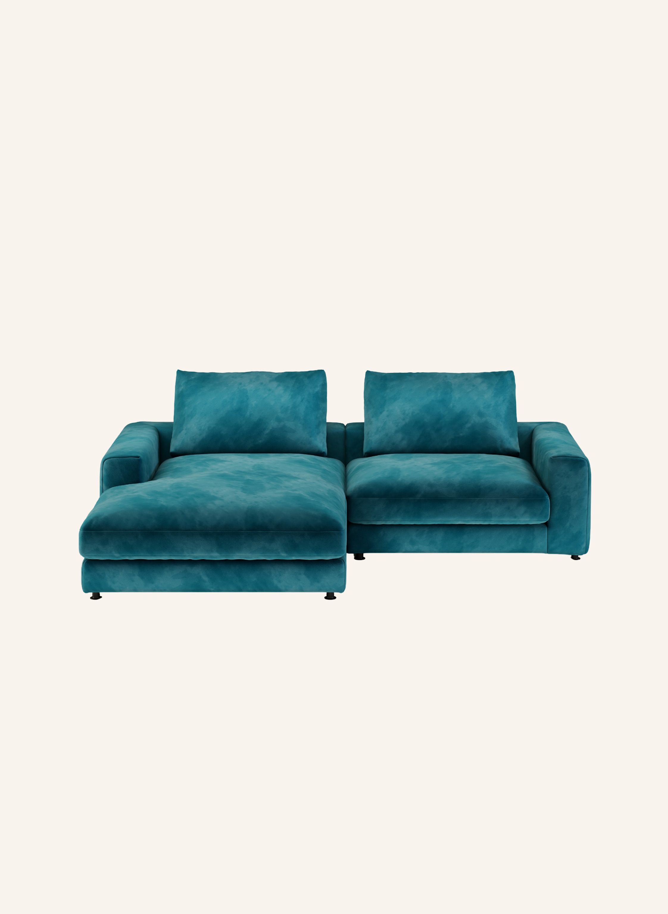 nydo 3-Sitzer Ecksofa MOSLER, links, Velours