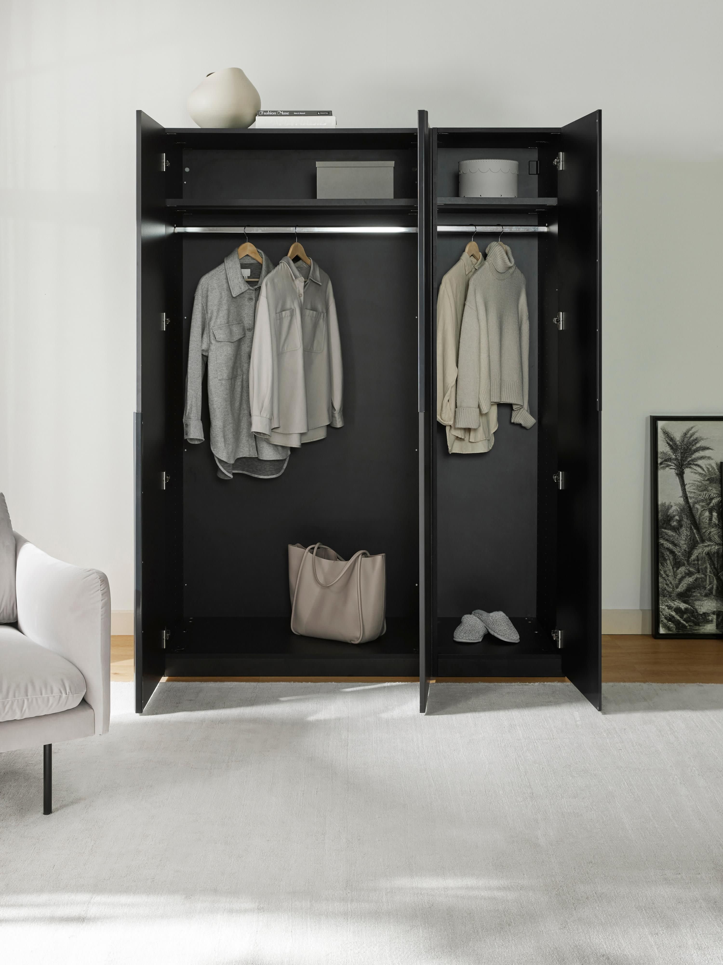 Modular Drehtürenschrank Leon, 150 cm Breite, in verschiedenen Größen