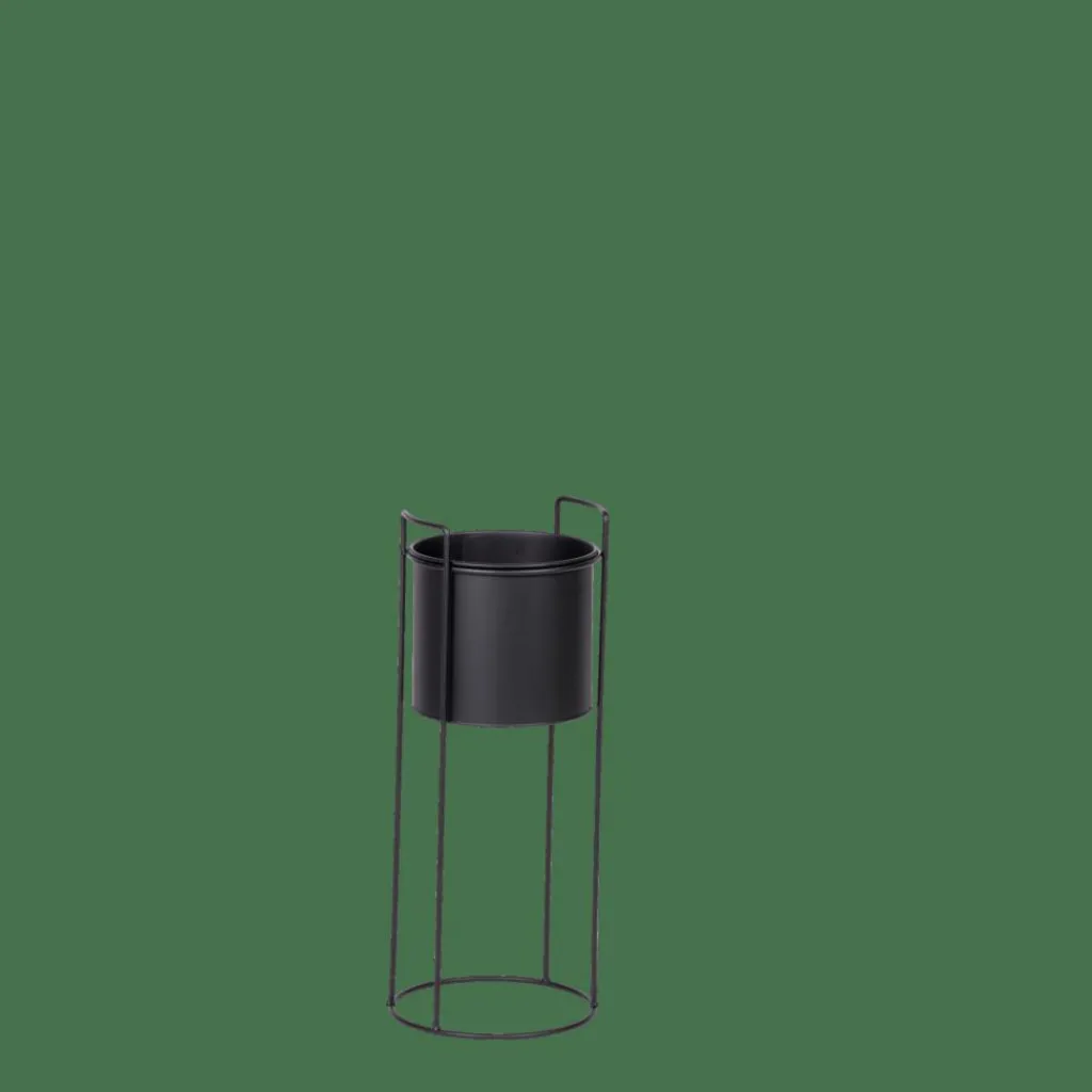 Supports Pour Plantes^CASA PLUTO Pot De Fleurs Noir