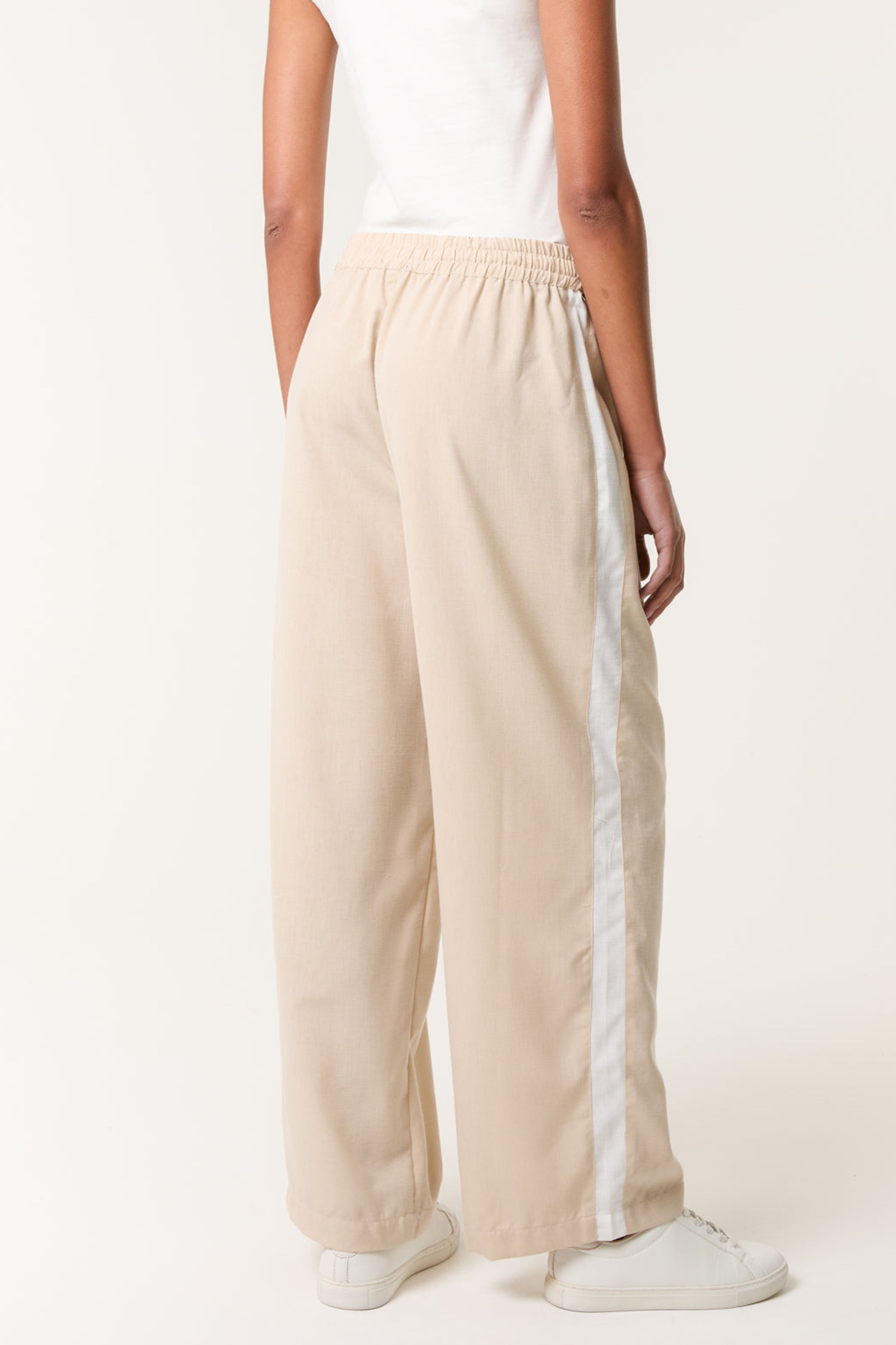Blue Vanilla Stone Side Stripe Trouser