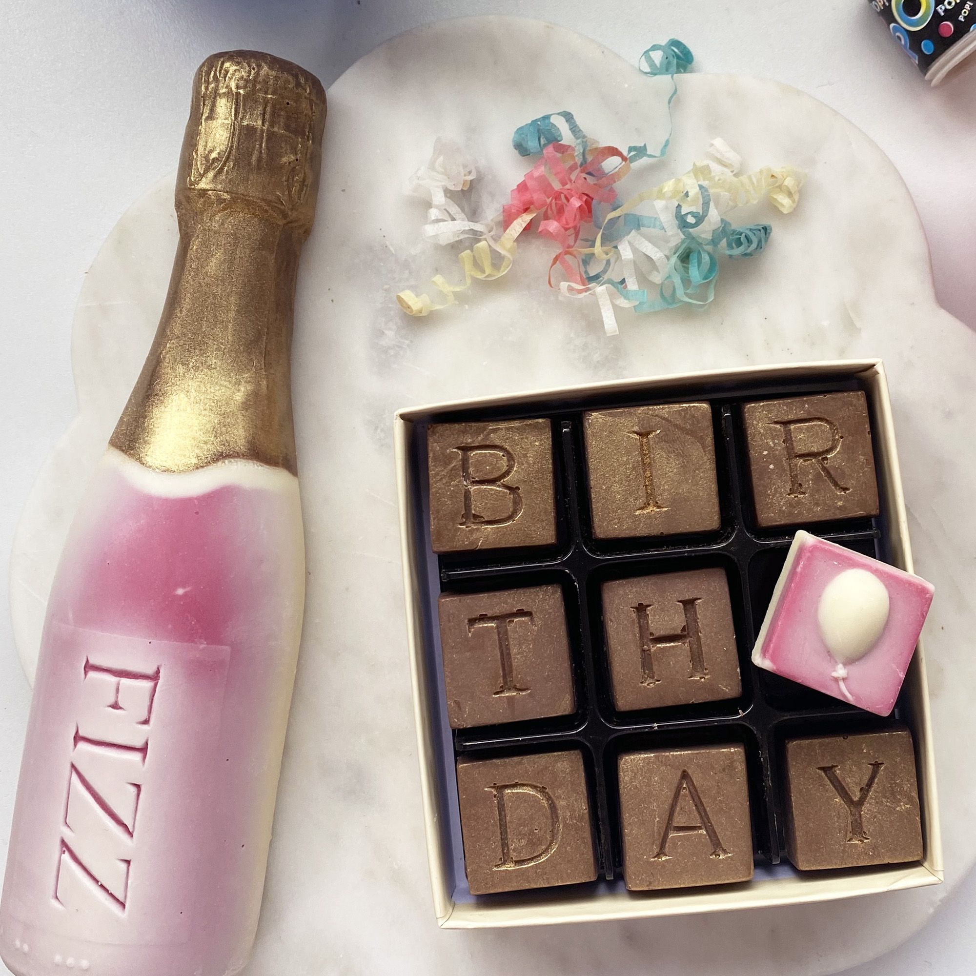 CHOC ON CHOC Chocolate Birthday And Fizz Gift Box