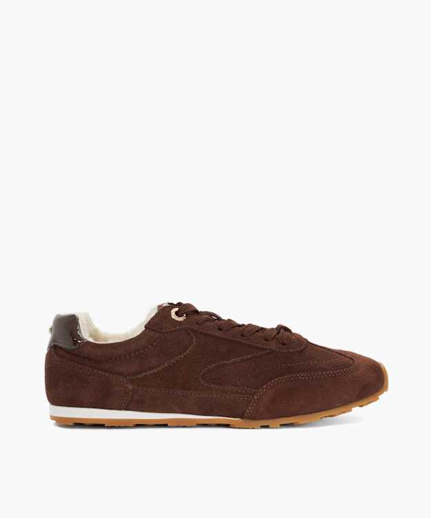 Engine Brown - Suede Low-Top Trainers