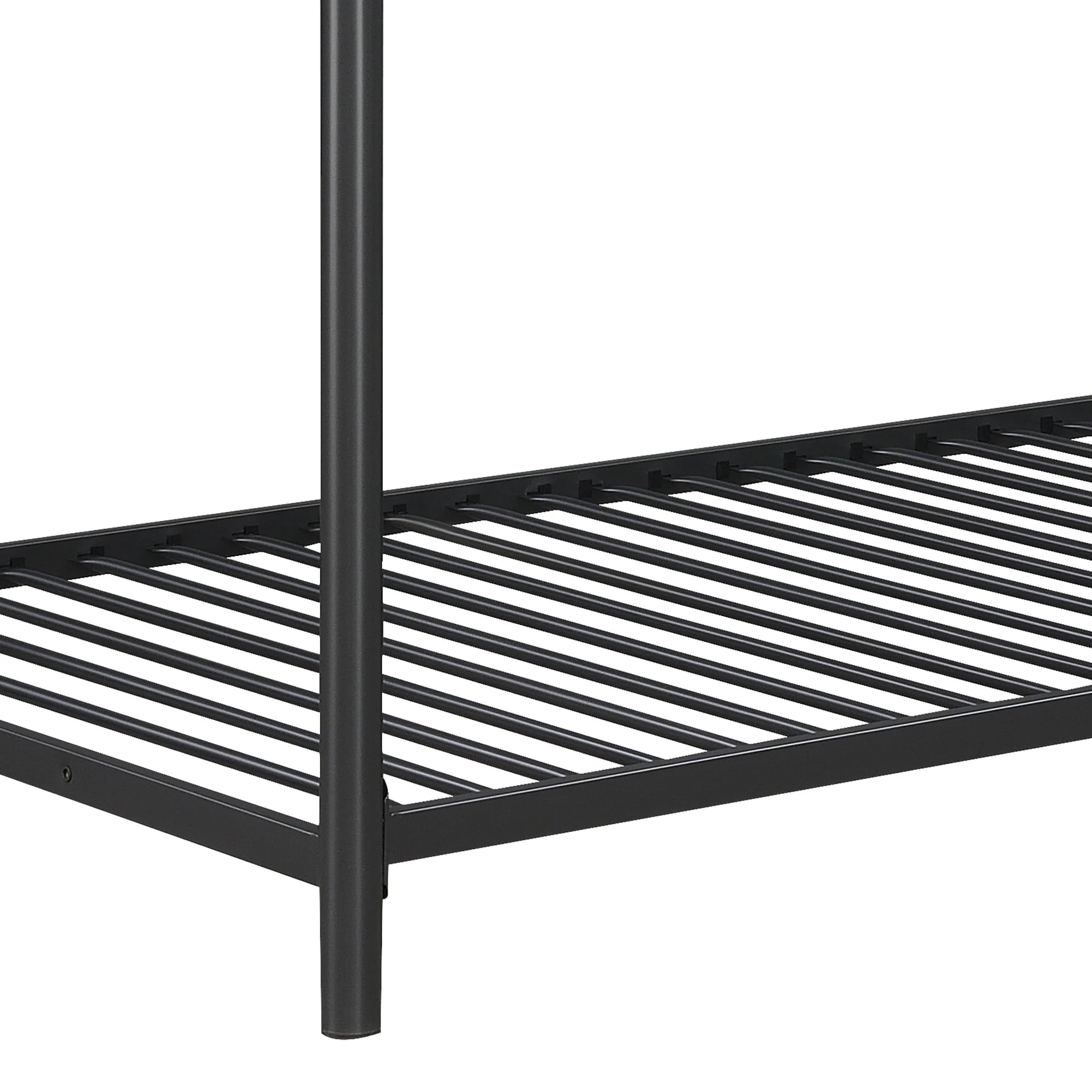 Furniture Triple Bunk Bed, Twin/Twin/Twin, black