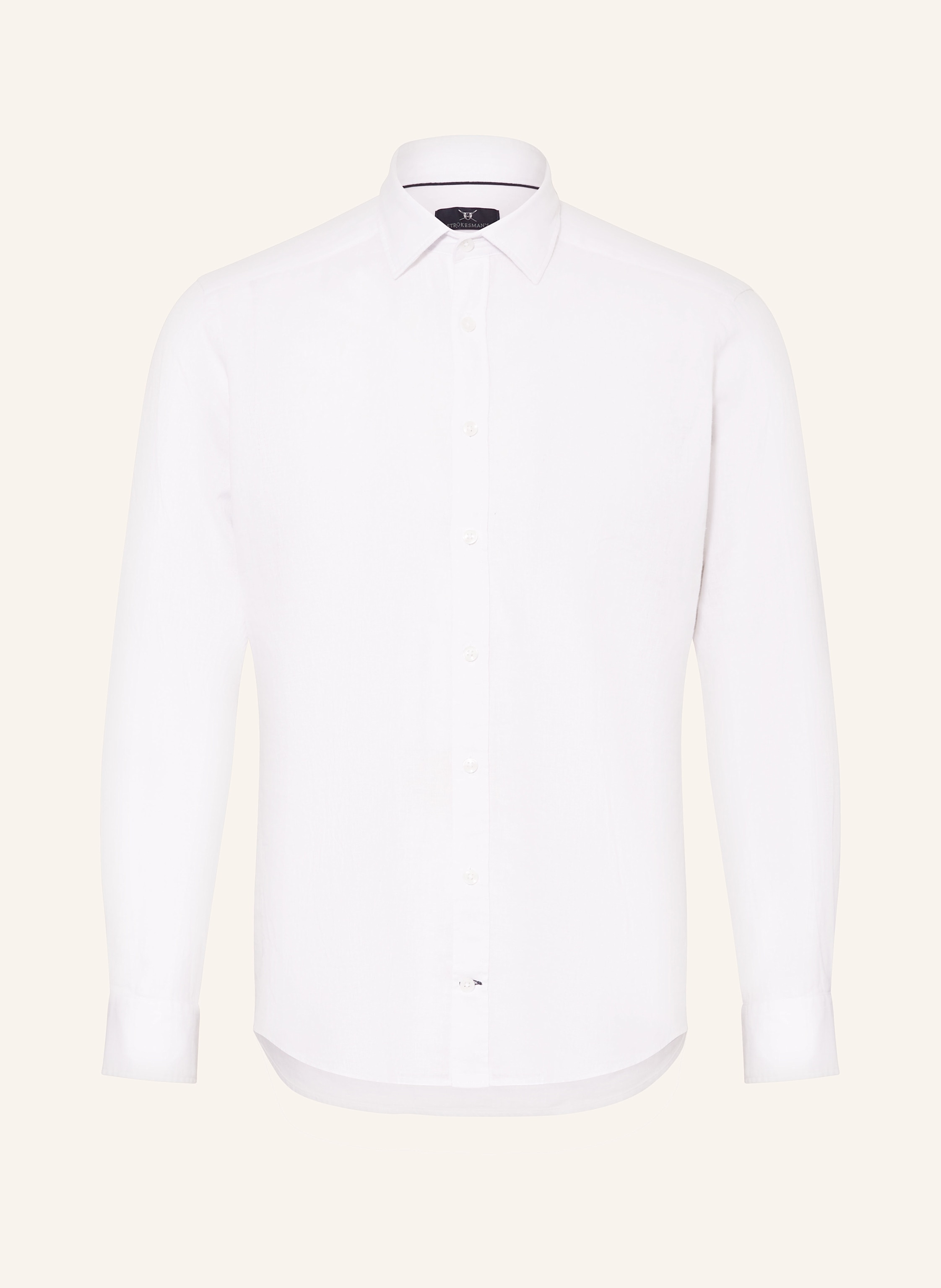 STROKESMAN'S Hemd Regular Fit mit Leinen