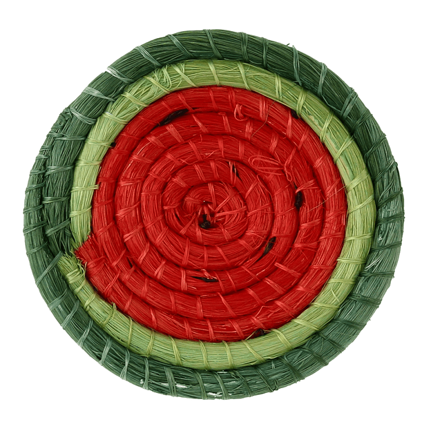 PORTA-COPOS CONJUNTO COM 4 PEÇAS SERTÃO MELANCIA