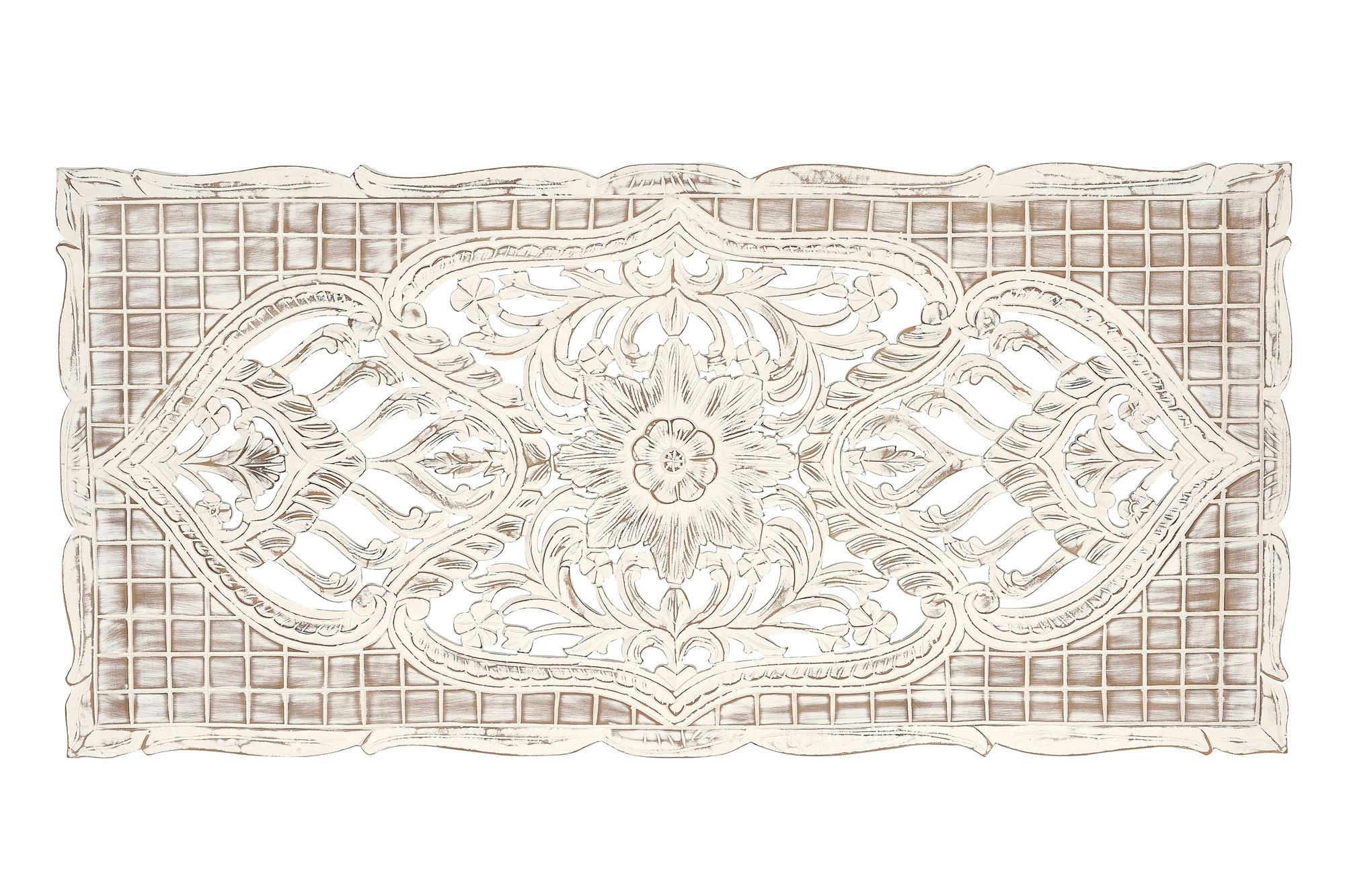 - Tête de lit en bois de manguier blanc