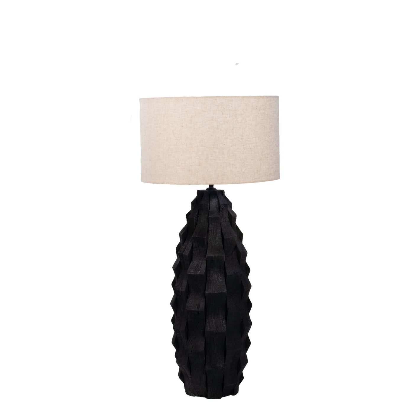 Giga Meubel Tafellamp Matteo - Zwart/Beige