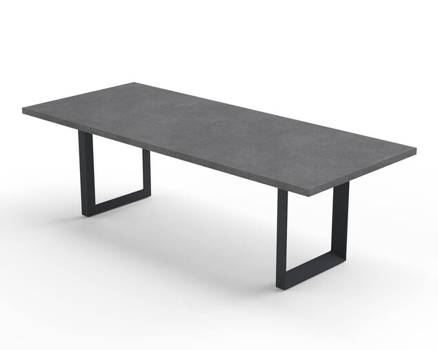 Frankie-Avalon 9 Piece Dining Setting (Gunmetal Grey)