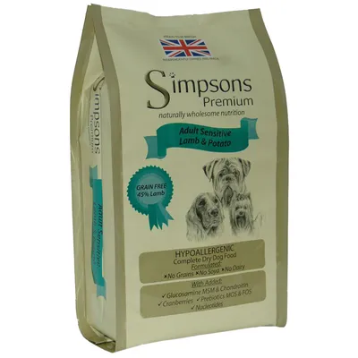Simpsons Premium Sensitive Adult Lamb & Potato Dry Dog Food