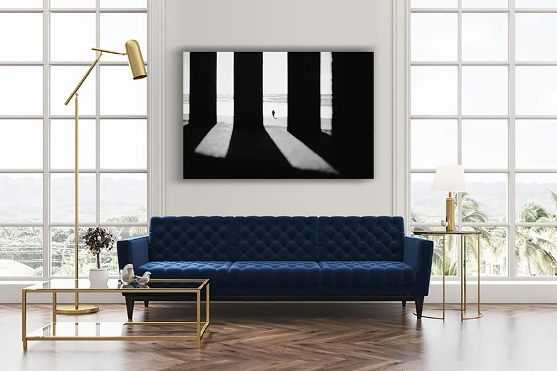 ENTRE OMBRE ET LUMIERE - Photographie d'art d'Alexandre Lawniczak 30x45 cm sur alu