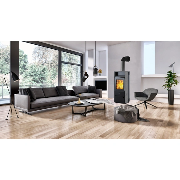 Kaminofen »Dublin«, grau, Naturstein, 6 kW, Dauerbrand geeignet