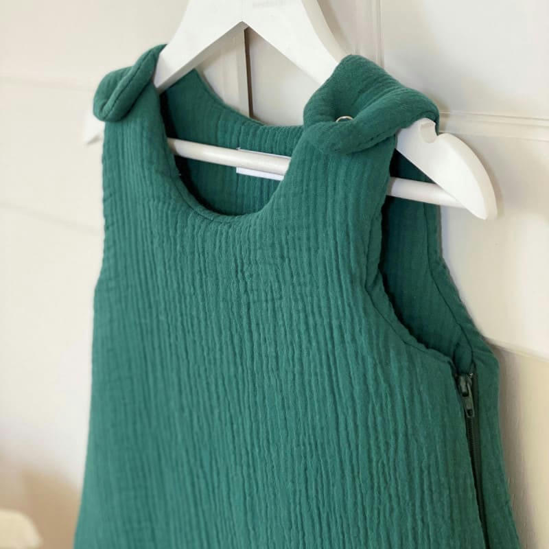 - Gigoteuse en gaze de coton Vert Sapin (0-6 mois)