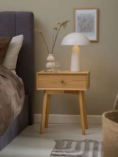 Bordlampe MARKUS Ø27xH36cm grå