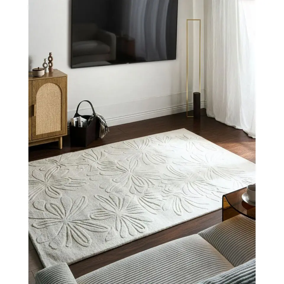 CHENNAI - Vloerkleed - Lichtbeige - 160 x 230 cm - Wol