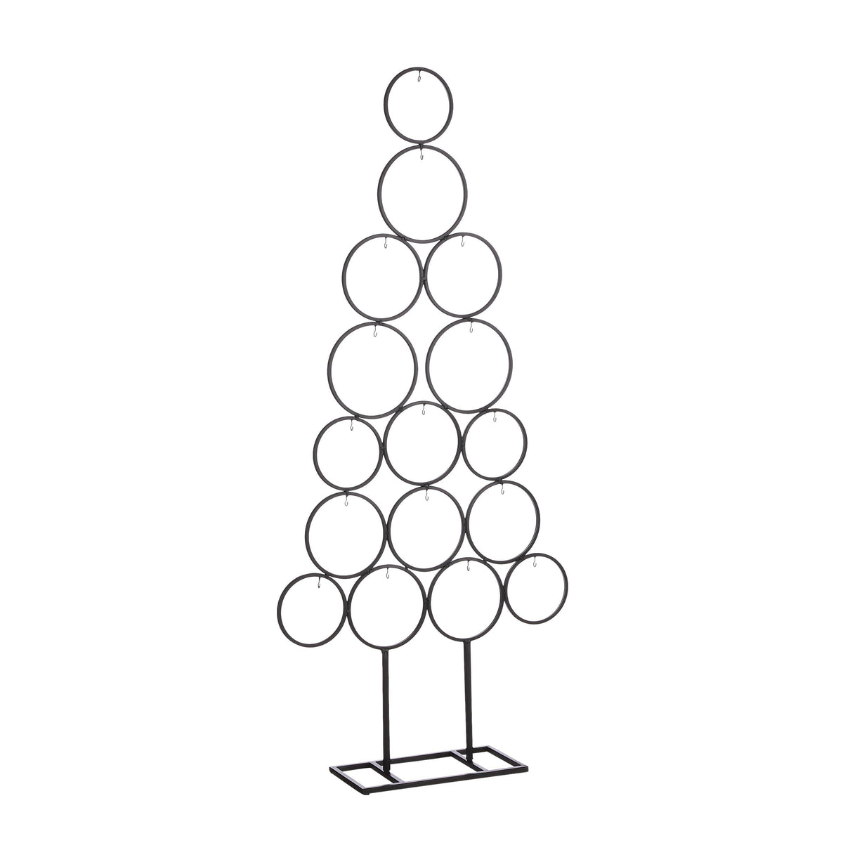 Mica Decorations Decoratie Boom voor 16 Ornamenten - L53 x B15 x H117,5 cm - Zwart