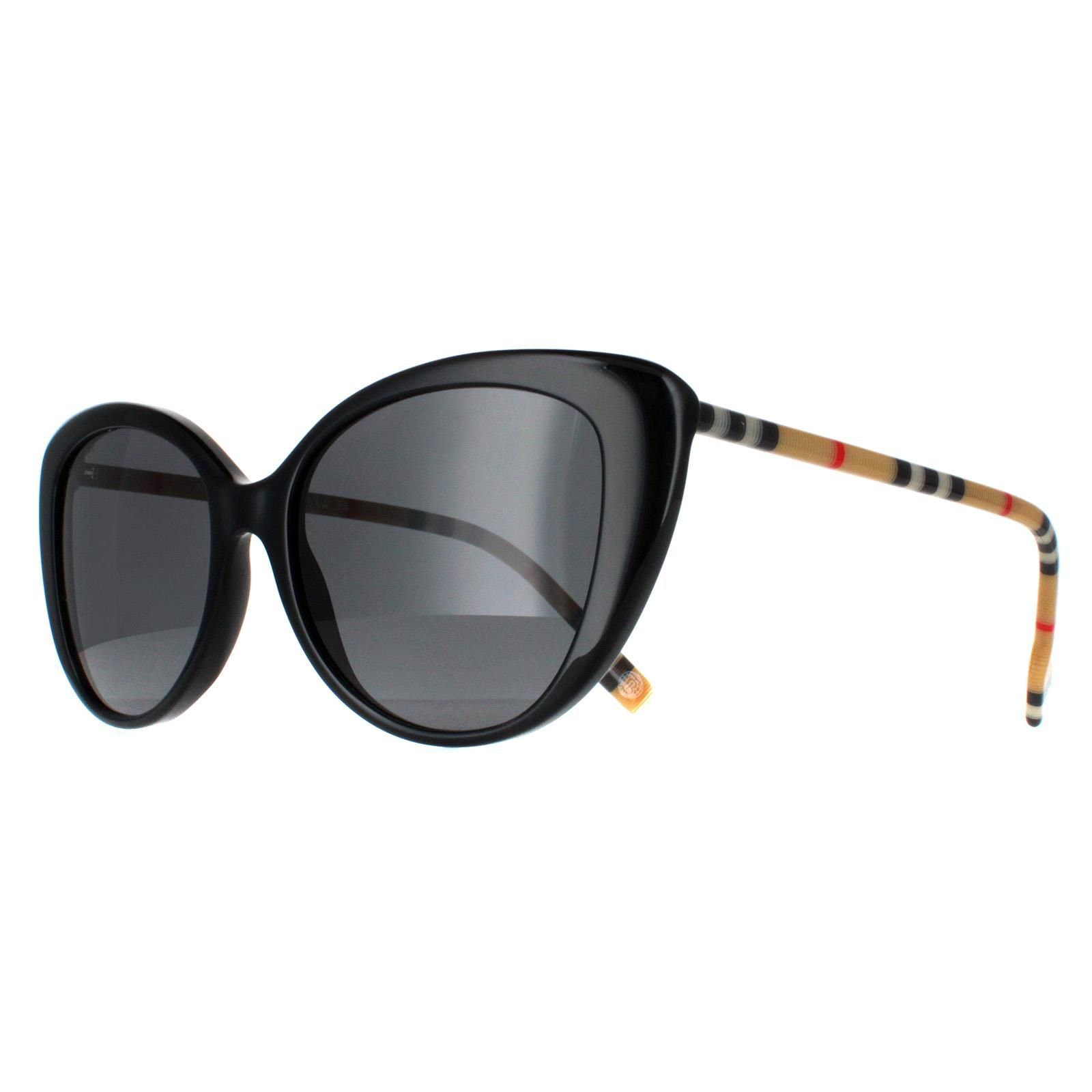 Burberry Cat Eye Black Dark Grey BE4407