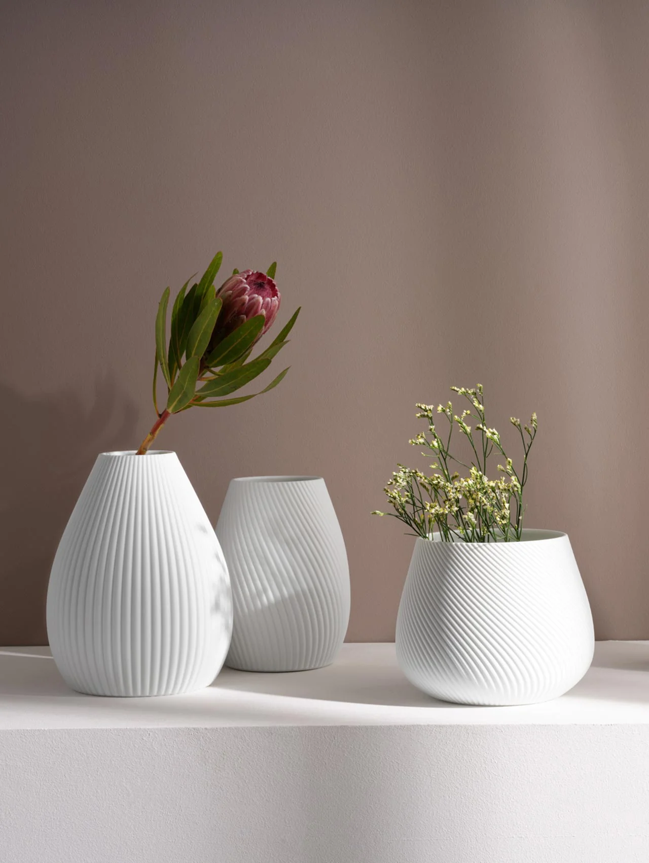 vase, weiß