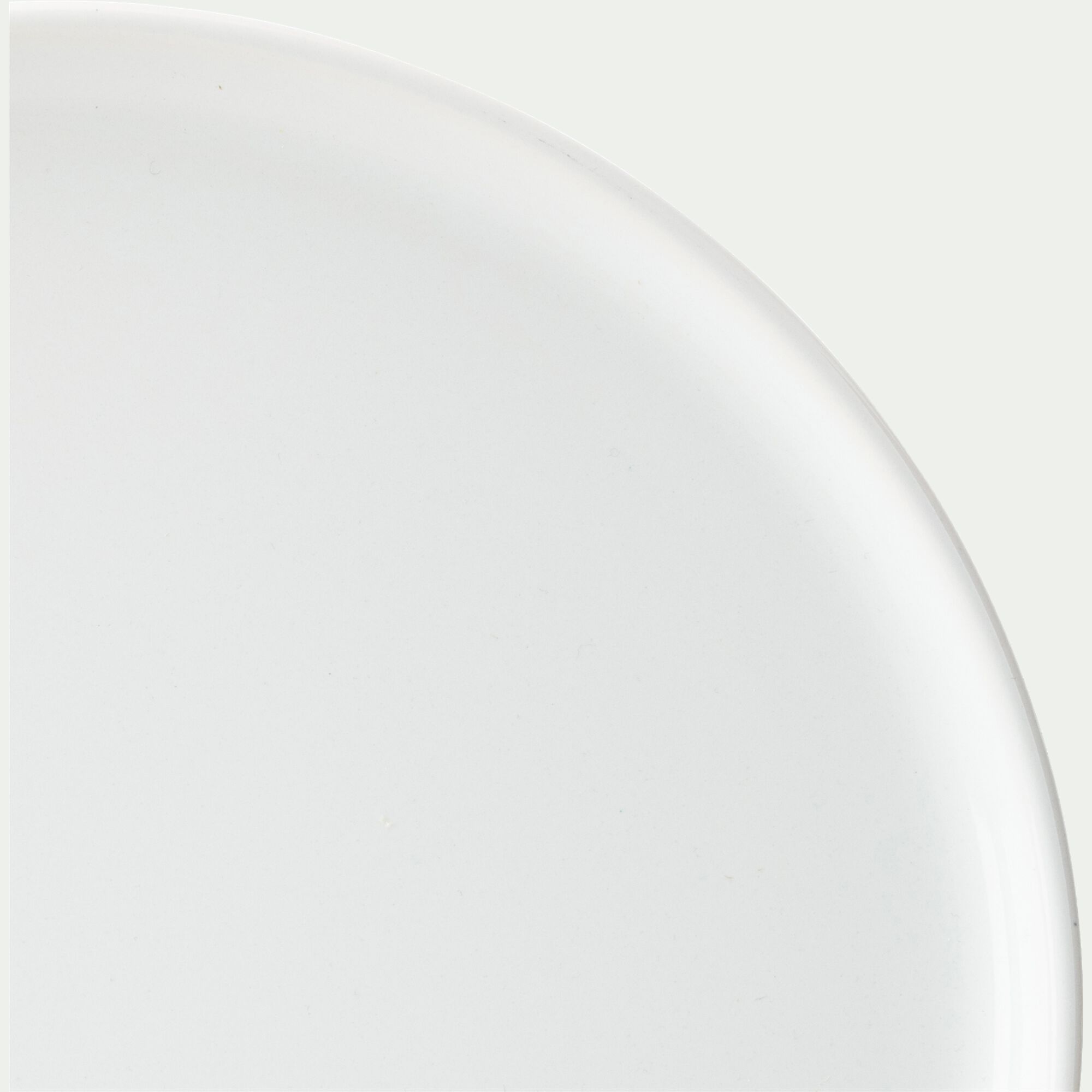 SELMA - Assiette à dessert en faïence D22,3cm - blanc ventoux