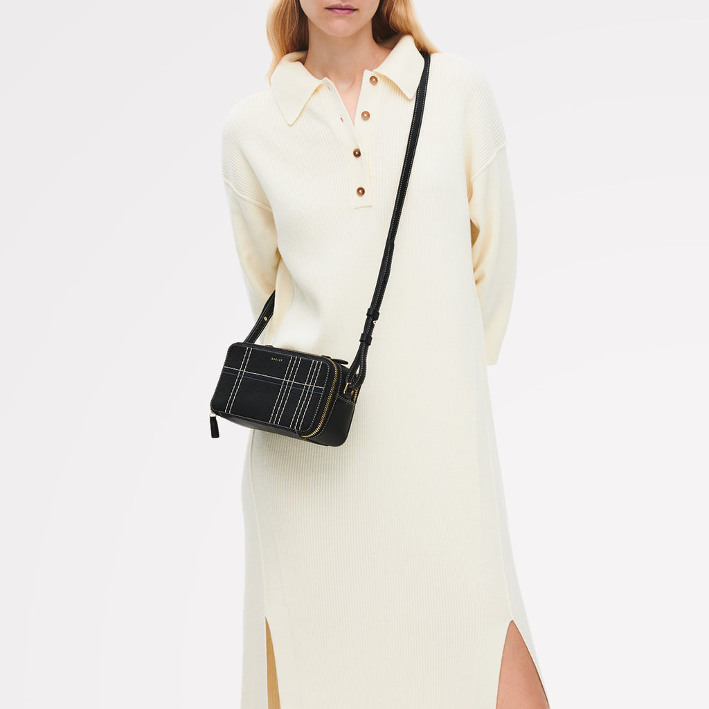 Calvert Way - Check - Small Ziptop Cross Body