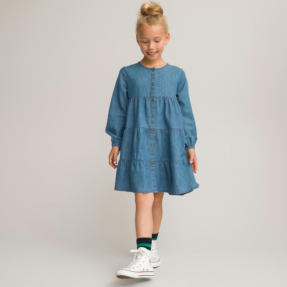 Robe en denim léger