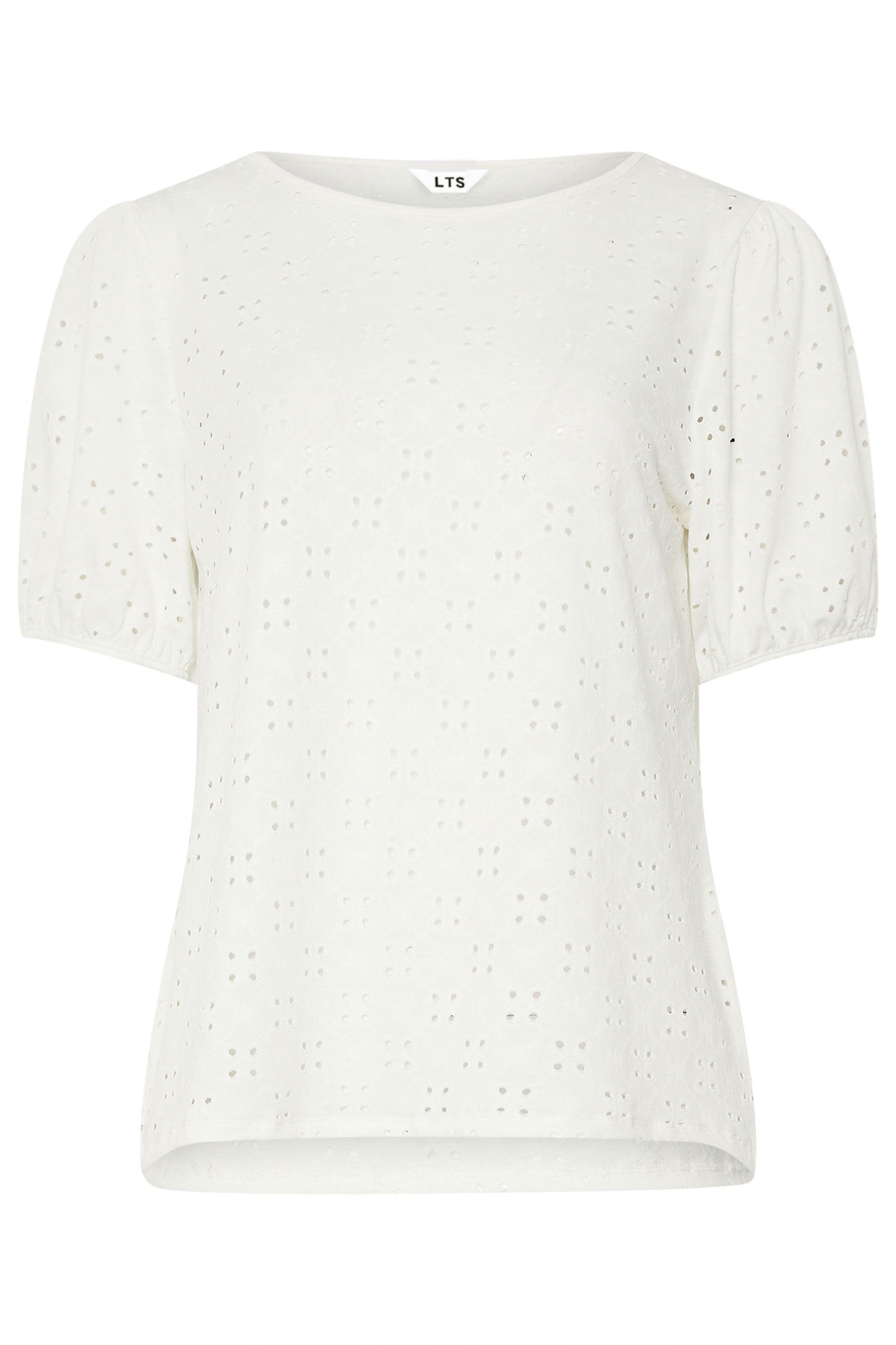 Long Tall Sally Tall Broderie Puff Sleeve Top
