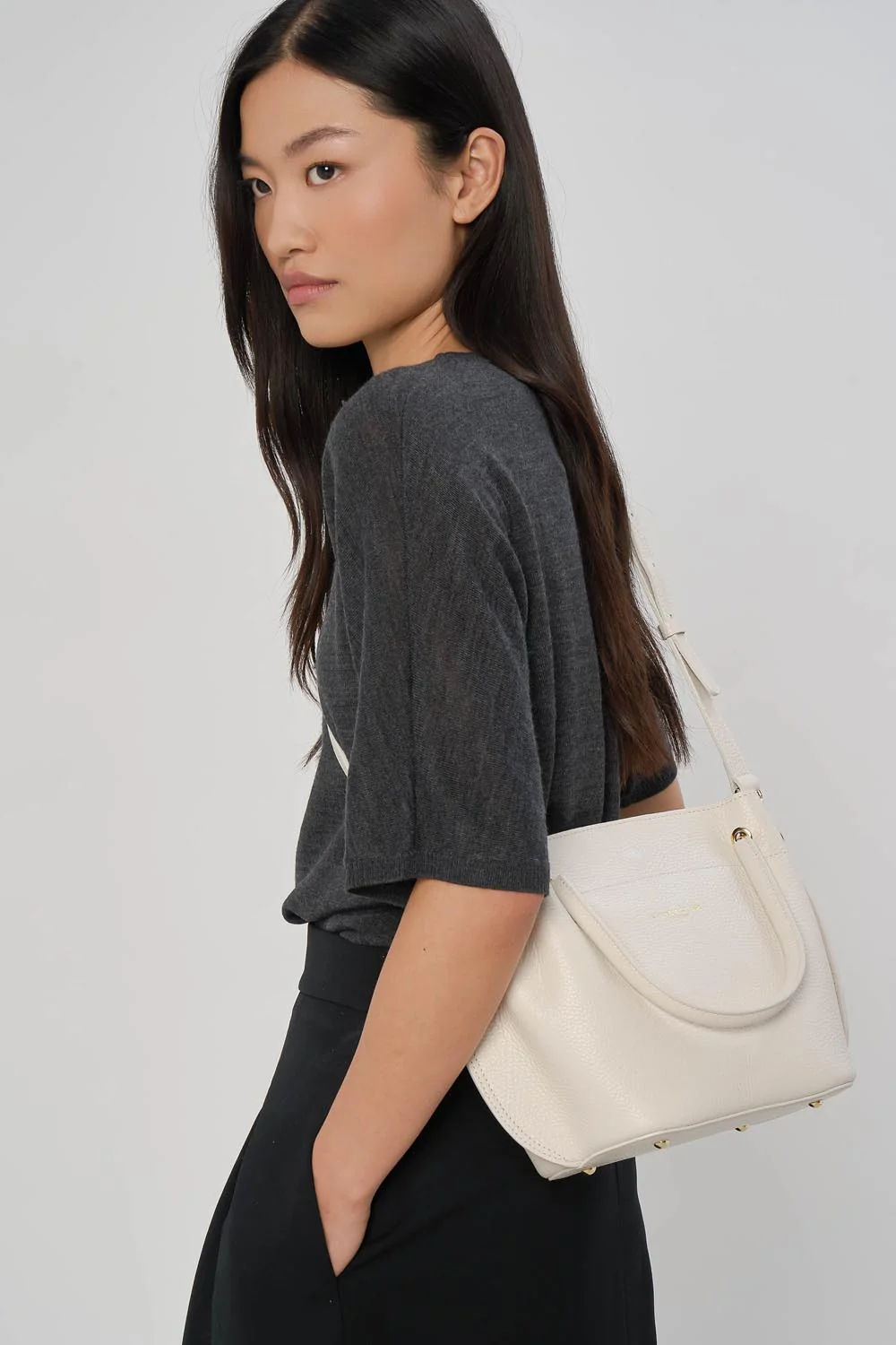 Sac à main - Foulonné Double LOUISA