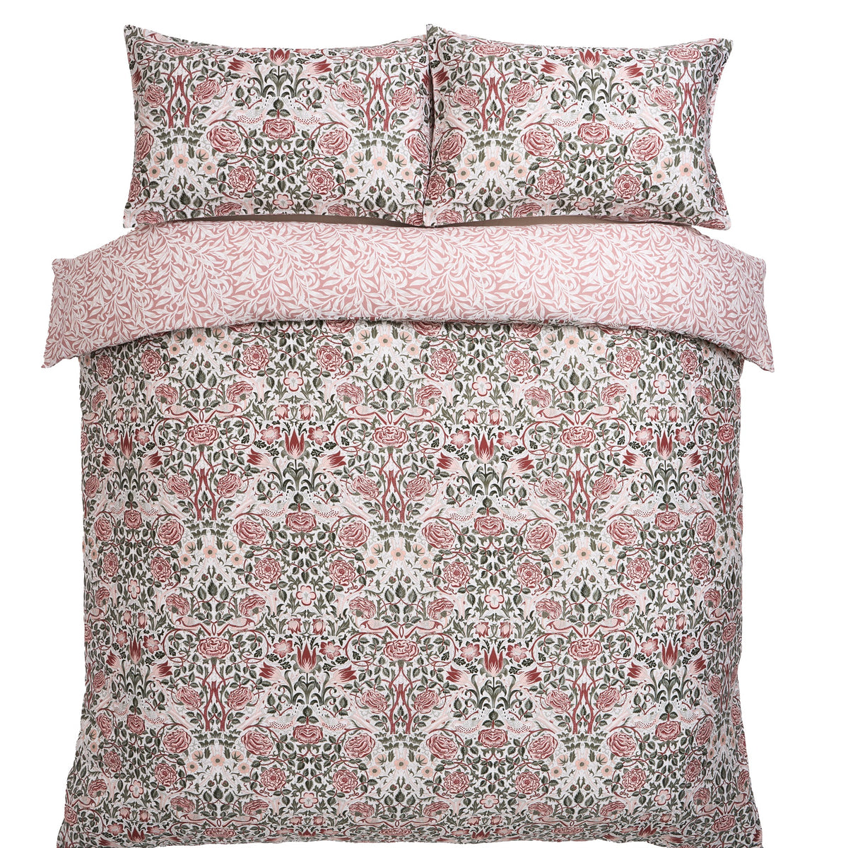 William Morris at Home Dekbedovertrek lits-jumeaux Rose Brick 230 x 220cm