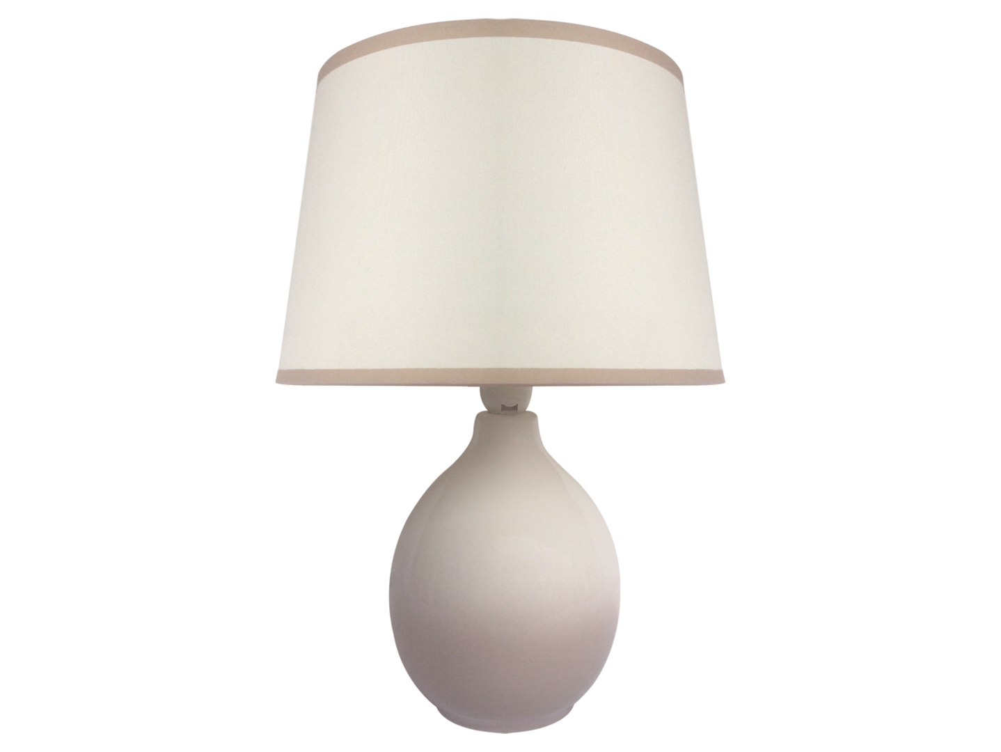 Lampa stołowa Roma ceramiczna szaro-beżowa
