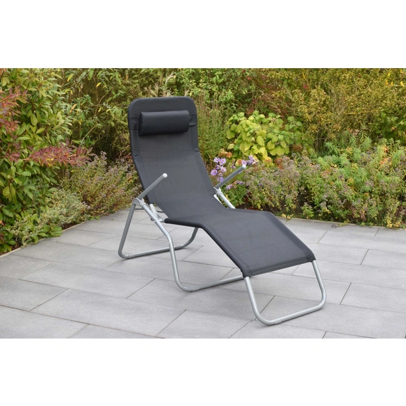 Gartenliege, Wellnessliege XXL, LxB: 154 x 67 cm