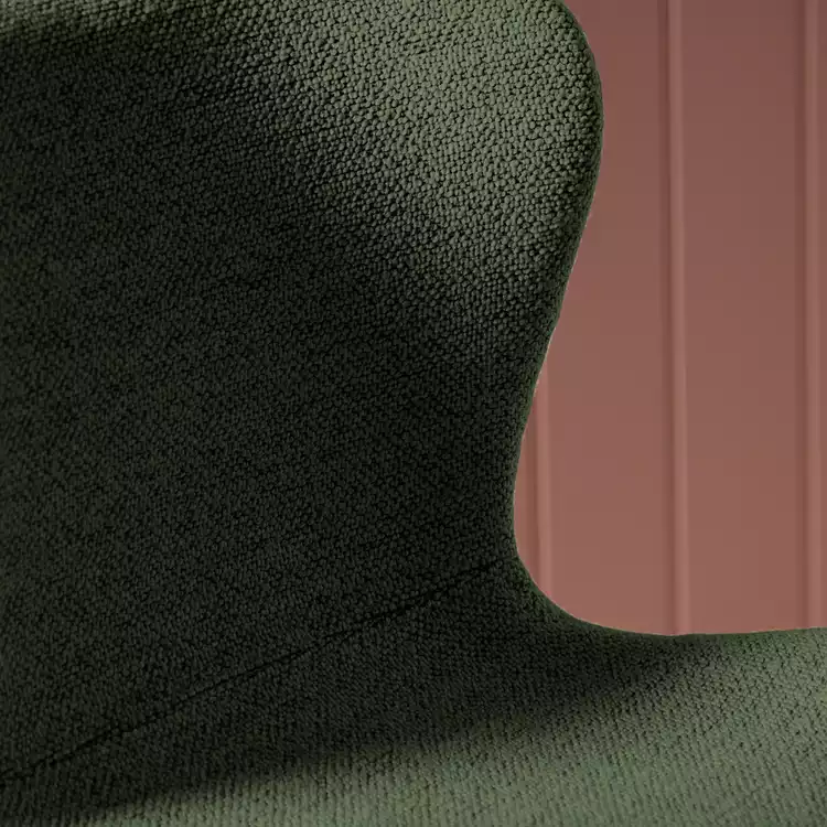 Habitat Etta Pair of Fabric Bar Stools - Green