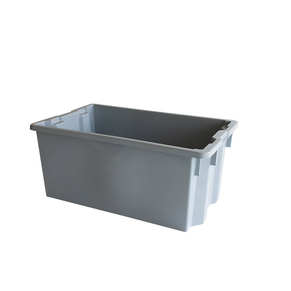 Bac empilable emboîtable 750 x 460 x 310 mm - 70 L - gris