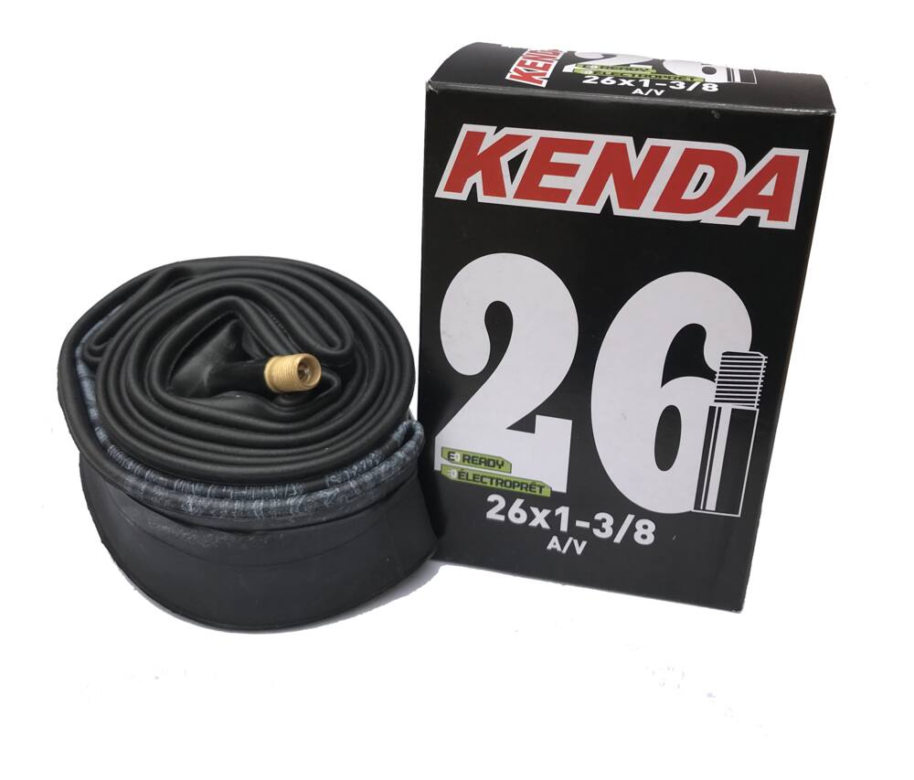Kenda A/V 35mm Schrader Valve Standard Bike Tire Tube, 26X1-3/8-in