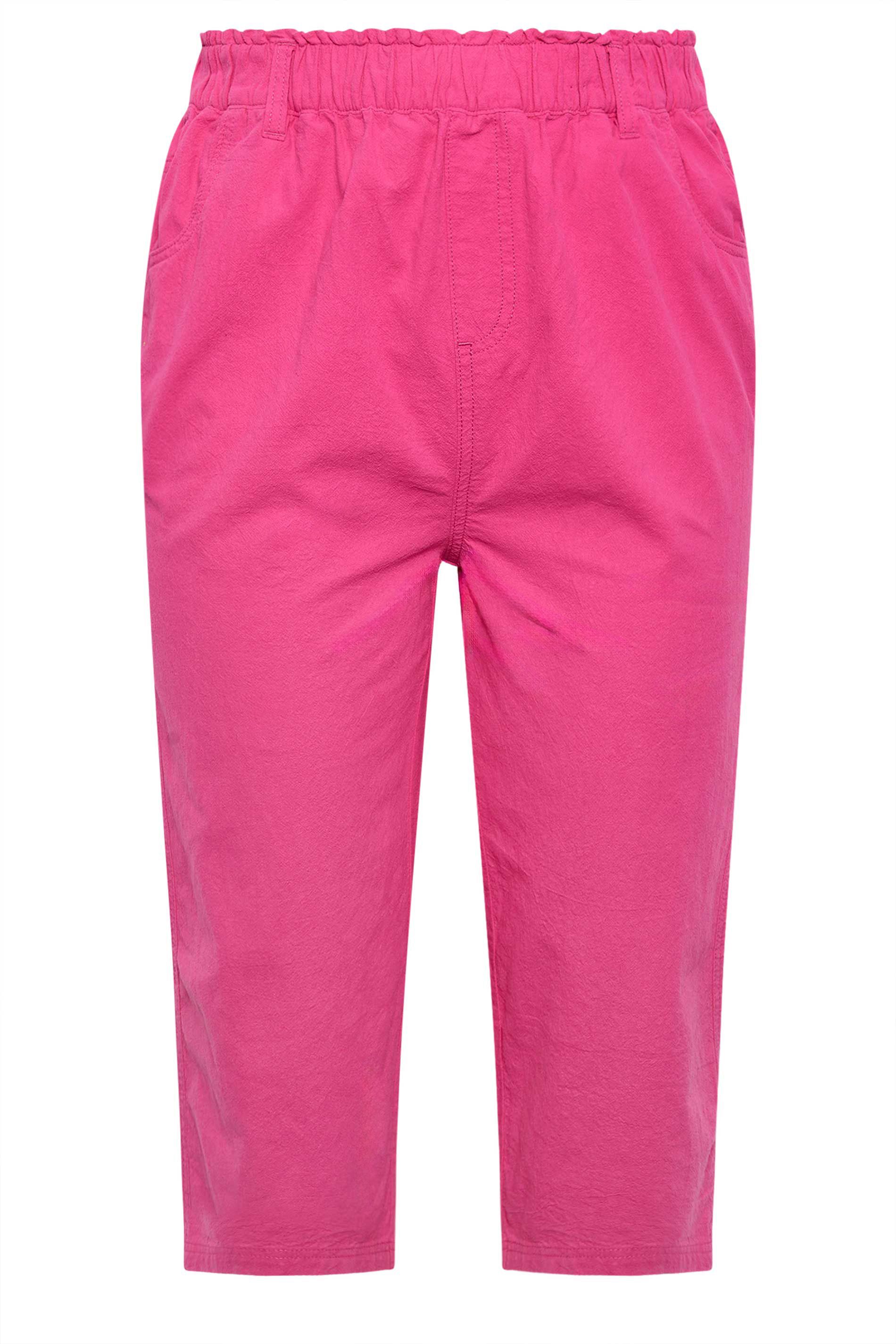 Yours Cropped Cotton Trousers