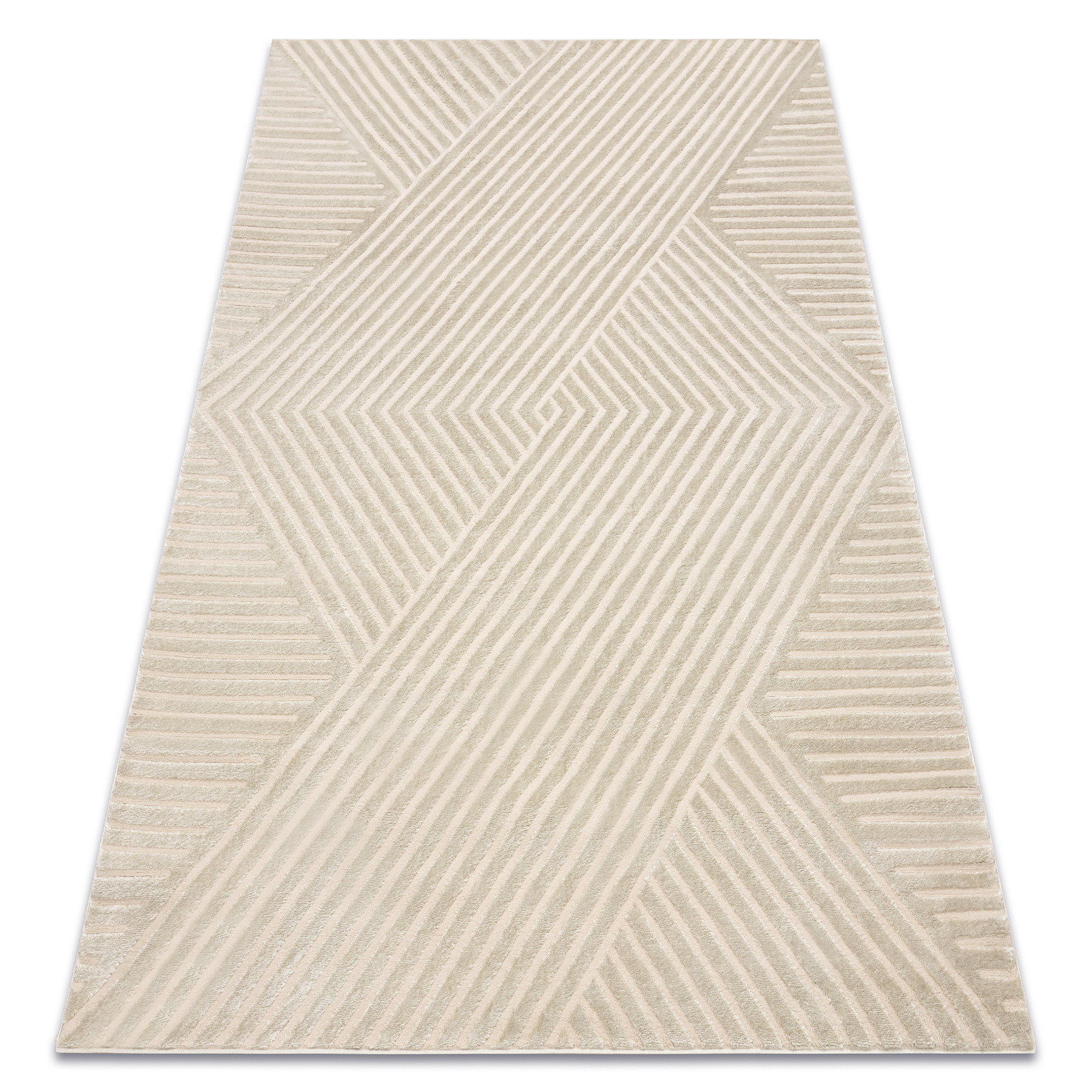 Dywan BALANCE 1503 taupe - Geometryczny, strukturalny, glamour80x150 cm