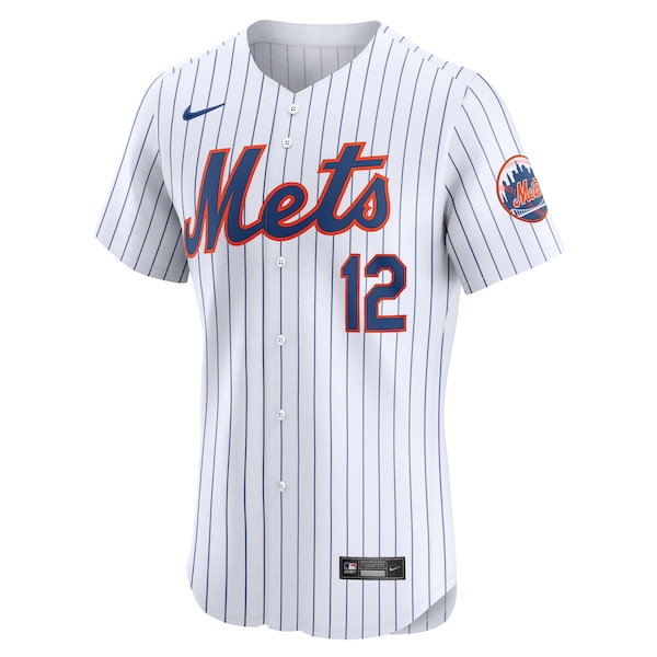 Francisco Lindor New York Mets Nike Home Elite Jersey - White