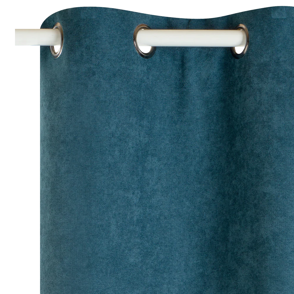 4MURS Rideau thermique KINLEY coloris bleu paon 140 x 260 cm