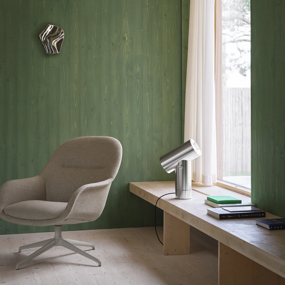 Muuto - Fiber Lounge Armchair Swivel Base
