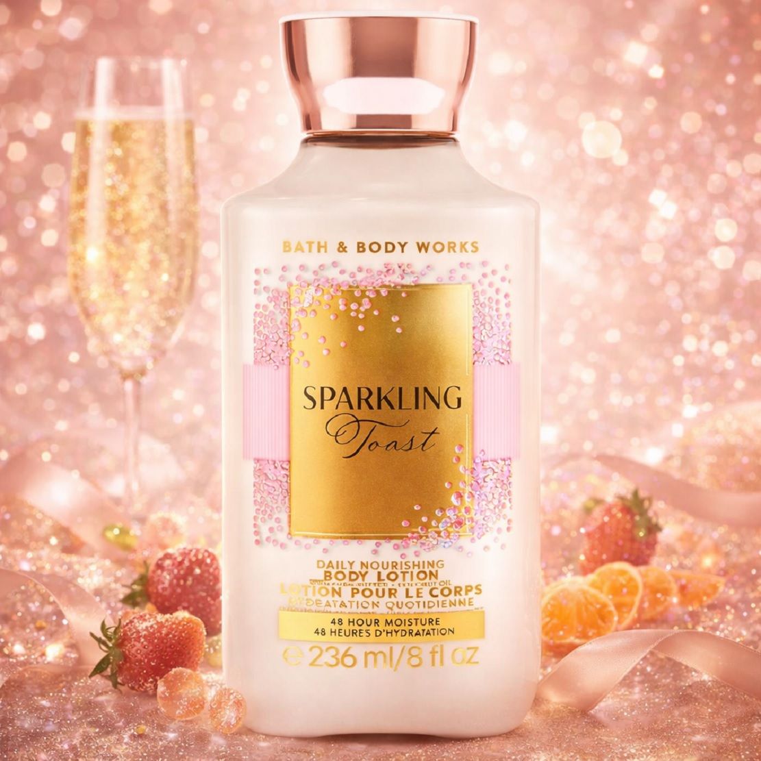 Bath & Body Works Sparkling toast Body wash & Lotion Full Size