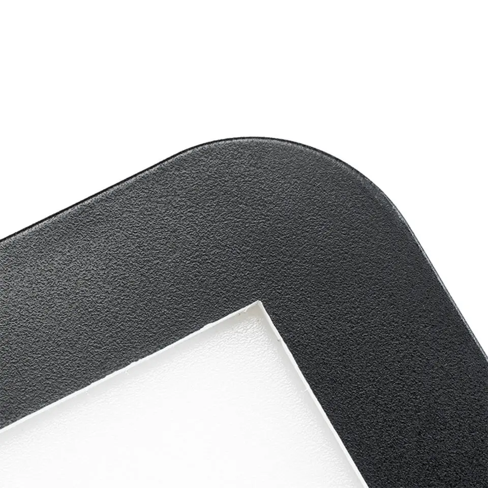 Qazqa ledpaneel steve zwart ge?ntegreerde led