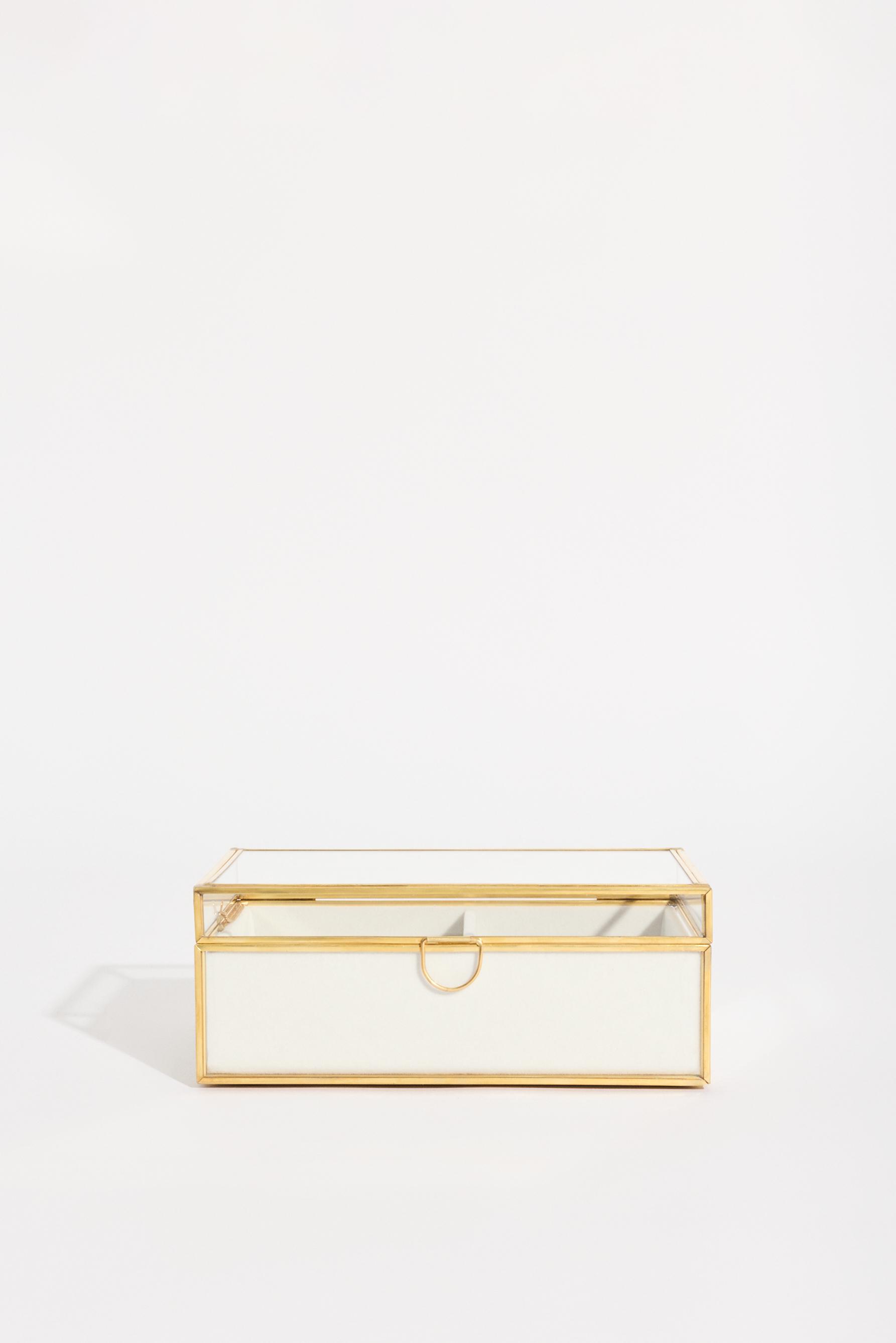 Caja cristal rectangular organizadora 18 cm