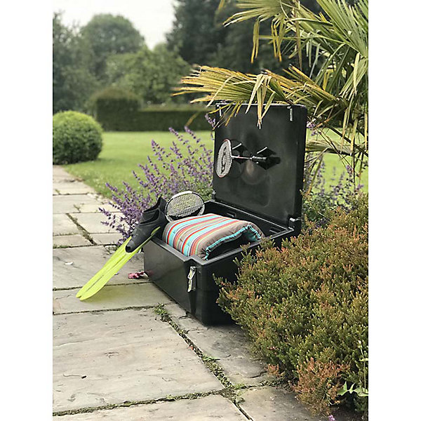 Coffre de jardin 100l avec grenouillères et cadenas