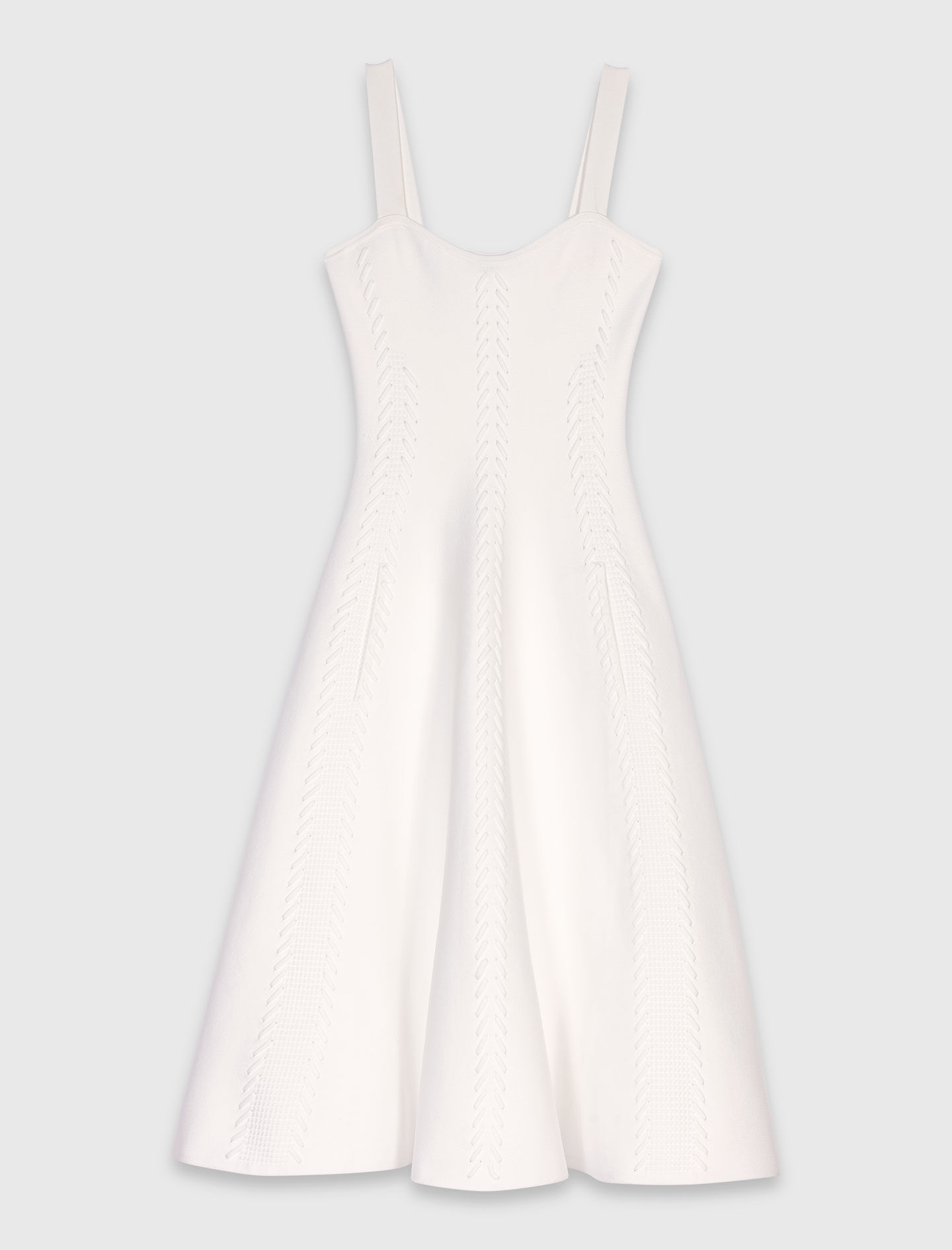 Robe patineuse longue en maille