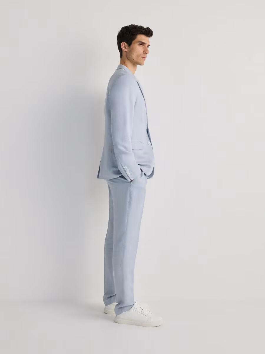 Suit Trousers With Linen Blend