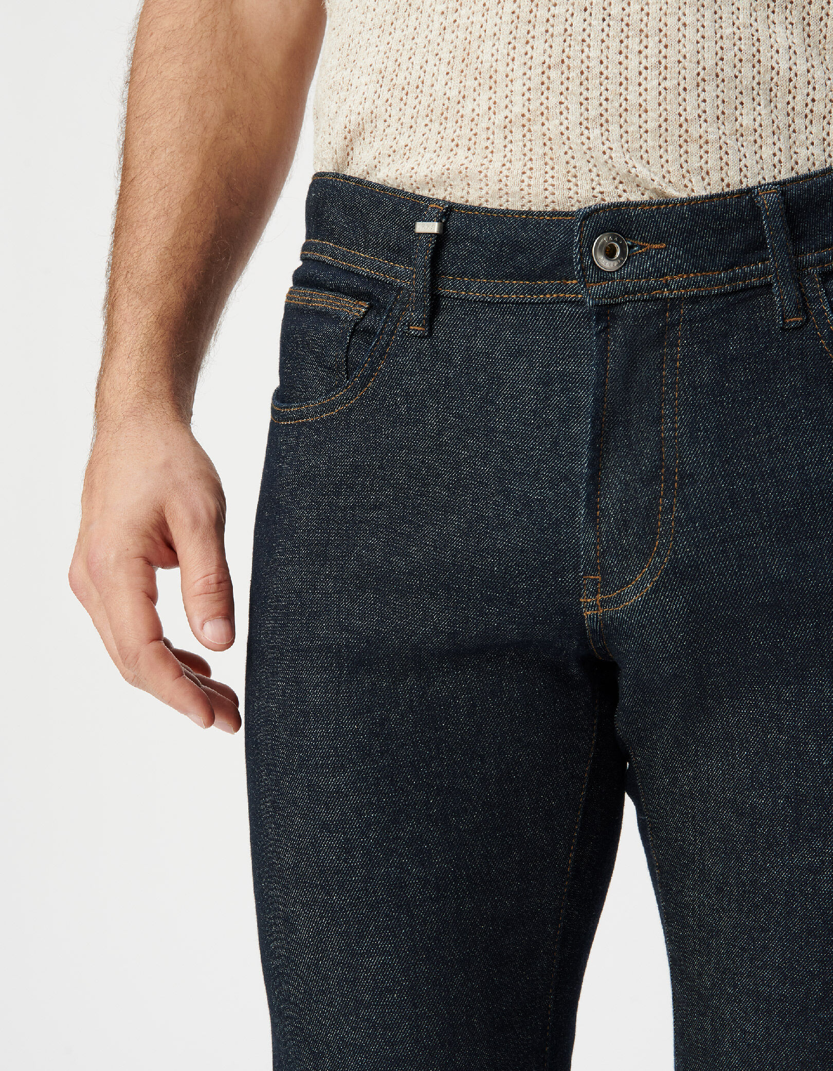Jean SLIM bleu foncé brut POWER STRETCH Homme