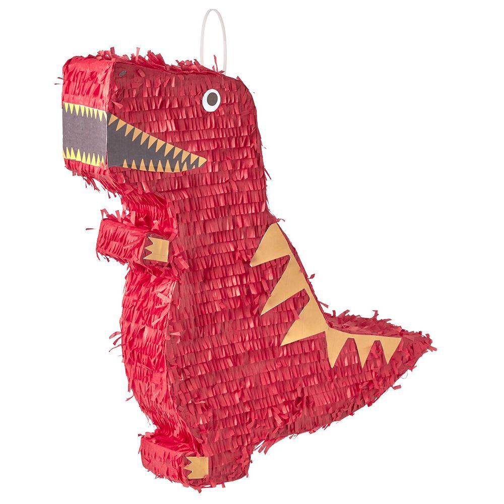 Pi&ntilde;ata dinosaure rouge L50xl48xH10cm