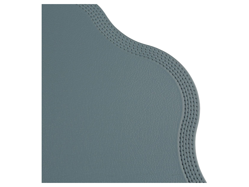 Mata na stół z ekoskóry Kwiatek 38 cm denim
